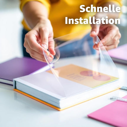 10x Buchumschlag Hefthülle Schutzhülle Einband DIN A4 - transparent klar