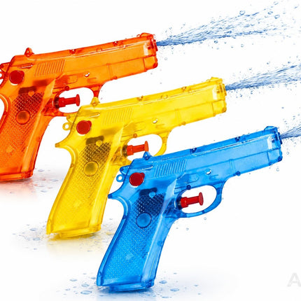 Bunte Wasserpistolen, 12 cm
