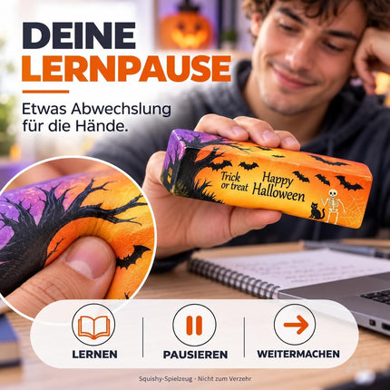 Butter Squishy Halloween 01 als Beschäftigung für eine kurze Knetpause