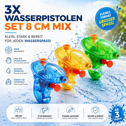 Bunte Mini-Wasserpistolen