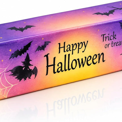 Butter Squishy Halloween 02 in Violett und Orange mit Hexenmotiv