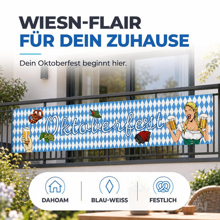 Oktoberfest-Banner, 40 × 150 cm