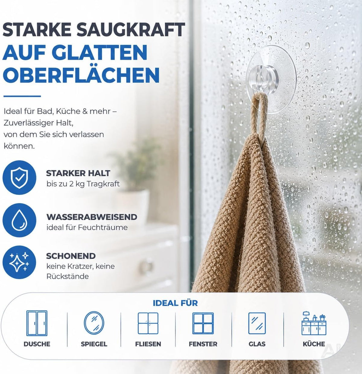 20x Lichterkette Saugnäpfe Saughaken - Saugnapfhalter mit Schlitz für Lichterkette