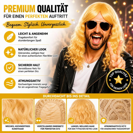 Blonde Langhaarperücke
