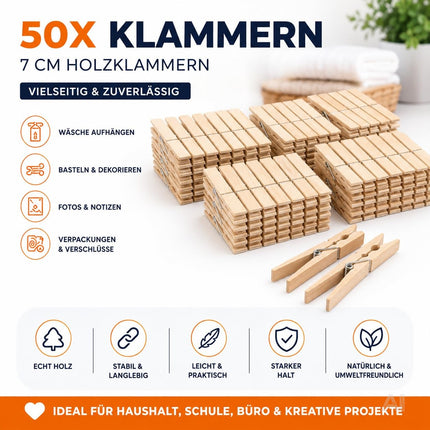 Wäscheklammern aus Holz