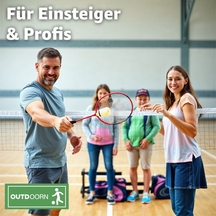 12x Federbälle gelb für Badminton: Für Training und Wettkampf - Federball Badmintonbälle - Federball für Outdoor und Indoor