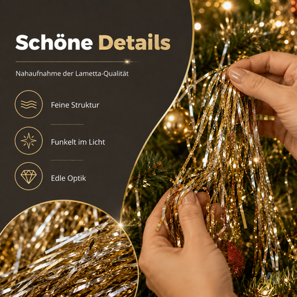 Engelshaar für Weihnachten & Advent als Dekoration & Deko ca. 15 Gramm (Gold)