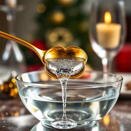 7er Zinngießen Set Zinn Giessen wie Bleigießen mit Löffel & Orakelheft - Gesellschaftspiele