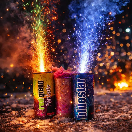 8 Teile XXL Smiley - Ideal für Kinder & Jugendliche – 2026 für Partys & Silvester - Jugendfeuerwerk