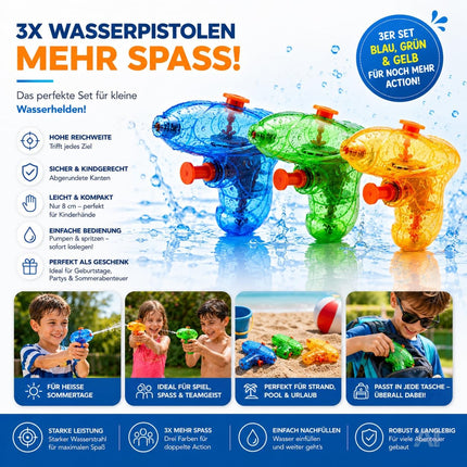 Bunte Mini-Wasserpistolen