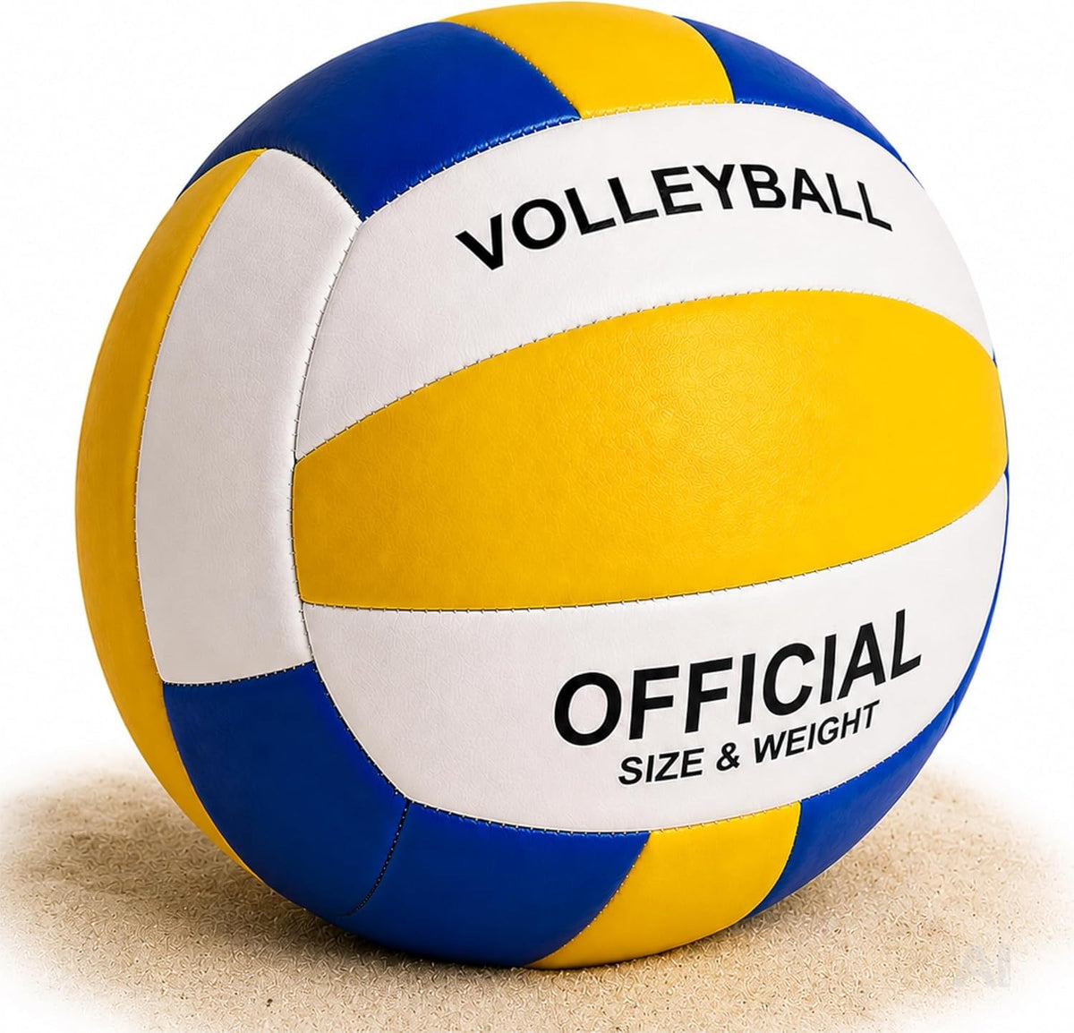 Volleyball Größe 5 – Extra weicher Freizeitball und Wasserball aus PU mit griffiger Oberfläche für Kinder und Erwachsene, robust und schwimmfähig für Training, Garten, Strand und Pool (Volleyball)