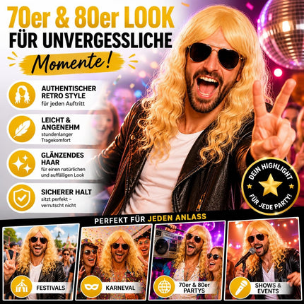 Blonde Langhaarperücke