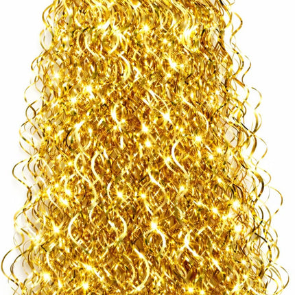 Goldfarbenes Lametta
