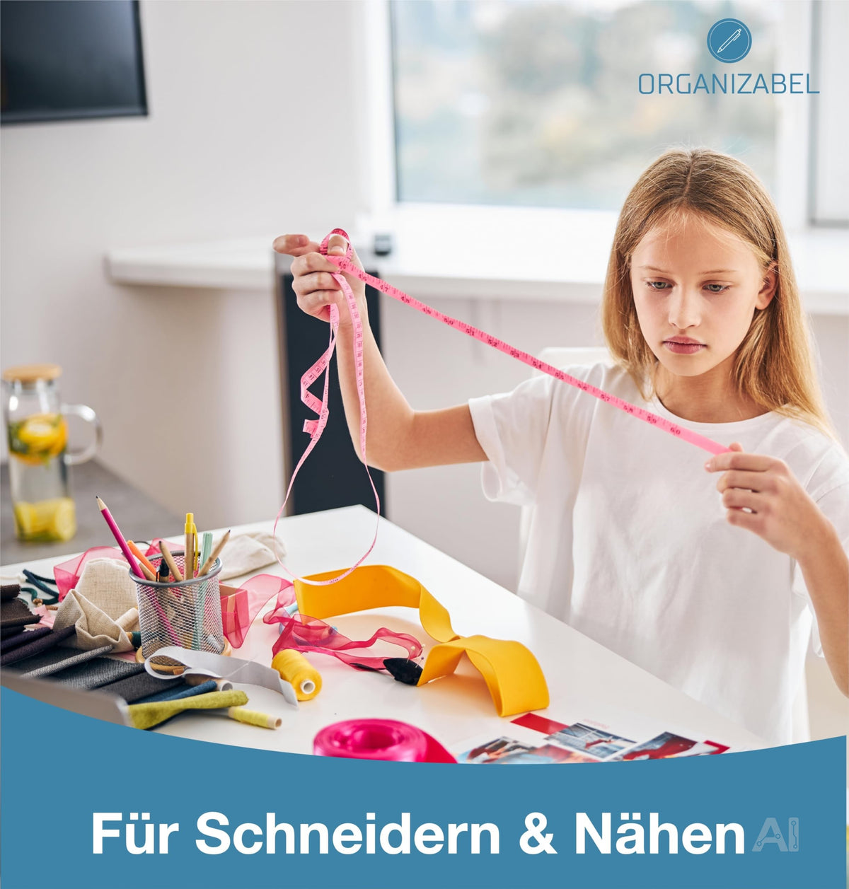 Silberfarbene Stecknadeln – beim Arbeiten mit Stoff