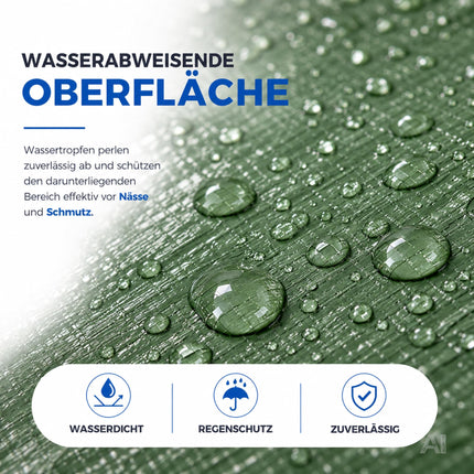 Plane wasserdicht - 150 g/m² grün, Abdeckplane mit Ösen für Zeltunterlage