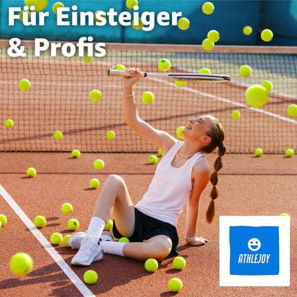 9X Tennisbälle- gelb für Training & Wettkampf mit Tragetasche für Tennis - Hunde - Waschmaschine