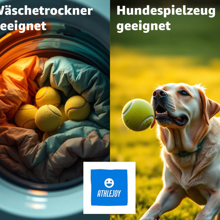 9X Tennisbälle- gelb für Training & Wettkampf mit Tragetasche für Tennis - Hunde - Waschmaschine
