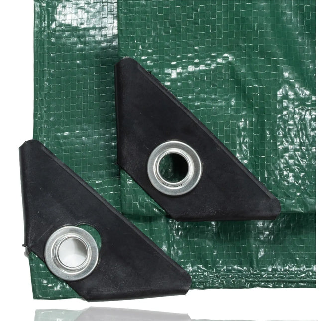 Abdeckplane Plane 200 g/m² grün - Plane mit Ösen wasserdicht & Gartenplane & Schutzplane, Allzweckplane - grün, Bauplane für Zeltunterlage - Gewebeplane - für Zeltplane & Camping