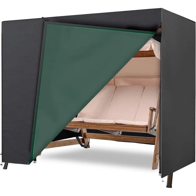 Abdeckung Hollywoodschaukel, für 2,3,4-Sitzer, wasserfest & Winddicht & UV-Schutz Schutzhülle - reißfeste Plane Gartenschaukel - 210x150x150cm