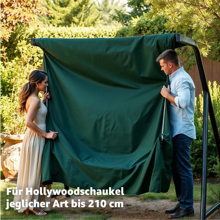 Abdeckung Hollywoodschaukel, für 2,3,4-Sitzer, wasserfest & Winddicht & UV-Schutz Schutzhülle - reißfeste Plane Gartenschaukel - 210x150x150cm