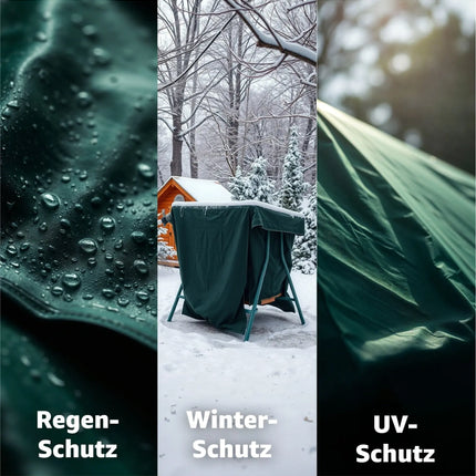 Abdeckung Hollywoodschaukel, für 2,3,4-Sitzer, wasserfest & Winddicht & UV-Schutz Schutzhülle - reißfeste Plane Gartenschaukel - 210x150x150cm