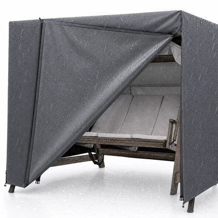 Abdeckung Hollywoodschaukel, für 2,3,4-Sitzer, wasserfest & Winddicht & UV-Schutz Schutzhülle - reißfeste Plane Gartenschaukel - 210x150x150cm
