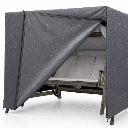 Abdeckung Hollywoodschaukel, für 2,3,4-Sitzer, wasserfest & Winddicht & UV-Schutz Schutzhülle - reißfeste Plane Gartenschaukel - 210x150x150cm