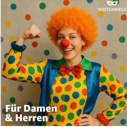 Afro Perücke – Voluminöse Lockenperücke für Fasching, Karneval & Mottopartys (Orange)