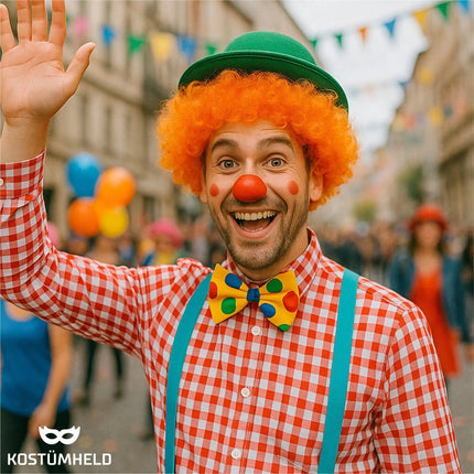 Afro Perücke – Voluminöse Lockenperücke für Fasching, Karneval & Mottopartys (Orange)