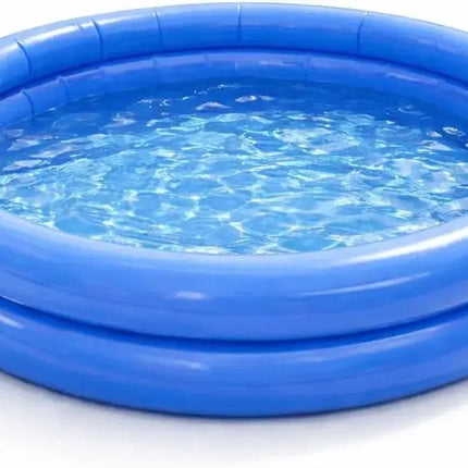 Aufblasbarer Pool rund – Aufstellpool für Kinder & Erwachsene – Gartenpool aus strapazierfähigem PVC für Badespaß im Sommer (∅114 cm)