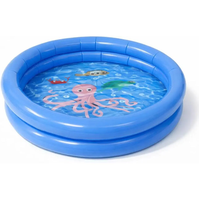Aufblasbarer Pool rund – Aufstellpool für Kinder & Erwachsene – Gartenpool aus strapazierfähigem PVC für Badespaß im Sommer (∅76 cm)