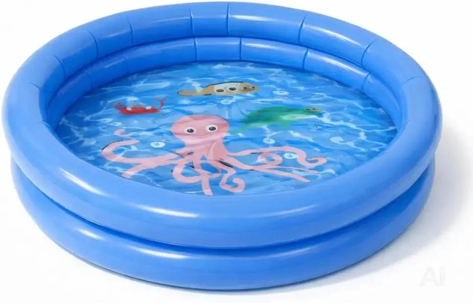 Aufblasbarer Pool rund – Aufstellpool für Kinder & Erwachsene – Gartenpool aus strapazierfähigem PVC für Badespaß im Sommer (∅76 cm)