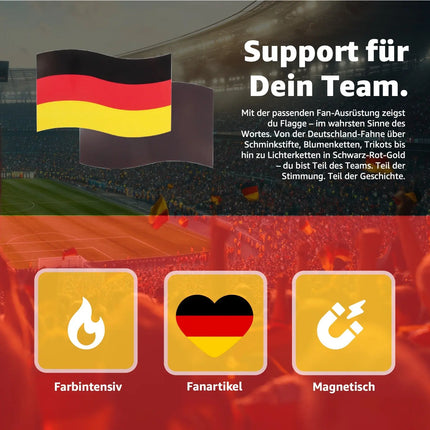 Automagnet - Stark magnetisch für Auto - Magnet Deutschland Fanartikel für Fußball EM 2024