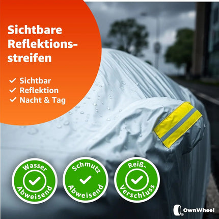 Autoschutzhülle wasserdicht & Autoabdeckung für Schutz & Abdeckung von Auto, PKW - Fahrzeug: Autoplane in Einheitsgröße
