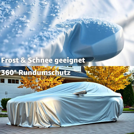 Autoschutzhülle Auto Abdeckung - Car Cover - Autoplane Silber Hülle Plane wasserdicht