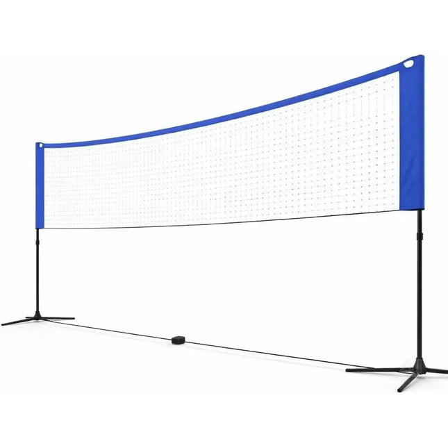 Badmintonnetz 3,1 m faltbar mit Tragetasche – Höhenverstellbares Sportnetz für Volleyball