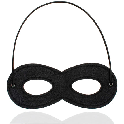 Bandit Fasching Augenmaske schwarz, Einbrecher Maske für Kinder & Erwachsene