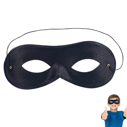 Bandit Fasching Augenmaske schwarz, Einbrecher Maske für Kinder & Erwachsene