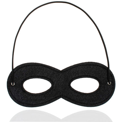 Bandit Zoro Augenmaske – Panzerknacker Bankräuber schwarz – Einbrecher Maske für Kinder & Erwachsene an Fasching & Karneval