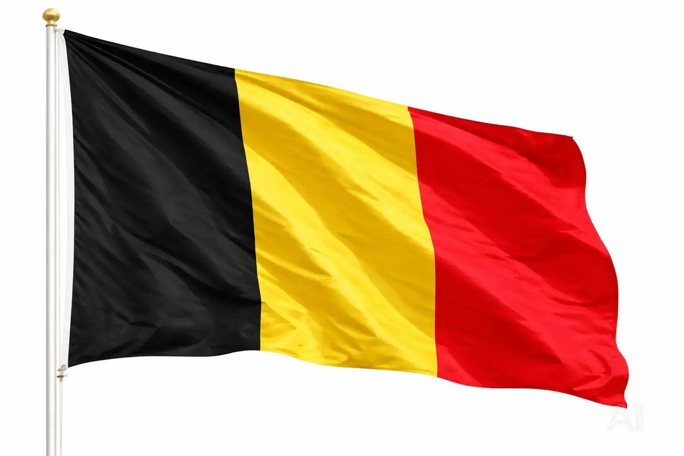 Belgien Flagge 90x150 cm – WM 2026 Weltmeisterschaft Fahne Fanartikel aus strapazierfähigem Polyester mit Metallösen