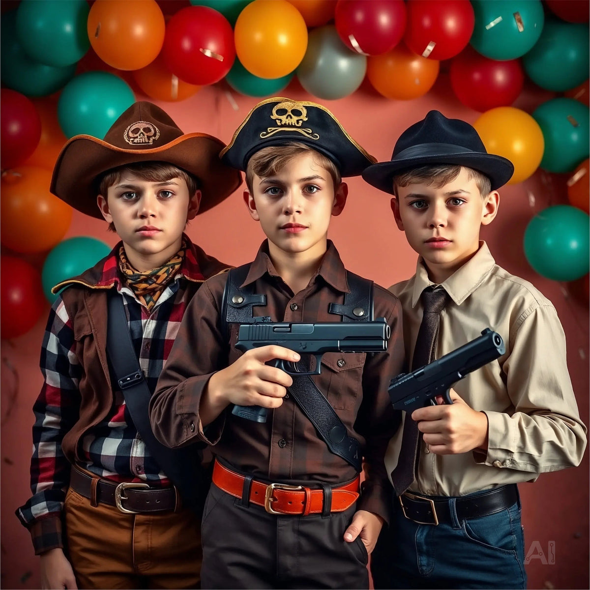 Beretta 25 cm Pistole Spielzeug Zubehör Attrappe für Kostüm Erwachsene & Kinder für Fasching – Detailansicht 6