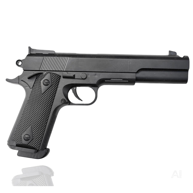 Beretta 25 cm Pistole Spielzeug Zubehör Attrappe für Kostüm Erwachsene & Kinder für Fasching