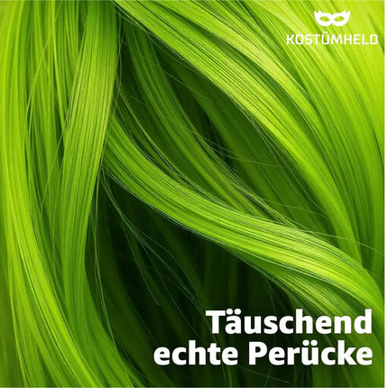 Bob Perücke – Klassische Kurzhaarperücke für Fasching, Karneval & Mottopartys (Grün)