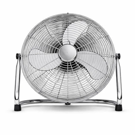Bodenventilator aus Metall – Design Standventilator extra leise mit 3 Leistungsstufen – Windmaschine mit verstellbarem Neigungswinkel (Bodenventilator Ø 40 cm)
