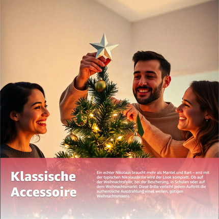 Christbaumspitze Stern - Baumspitze & Tannenbaum Aufstecker für Tannenbaum & Weihnachtsbaum zu Weihnachten (Silber)