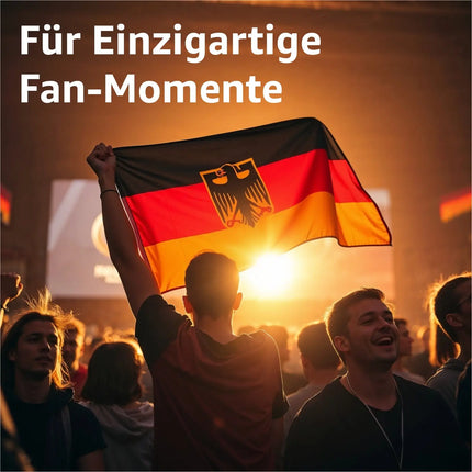 Deutschland Flagge EM 2024 Fahne - Fanartikel - strapahrzierfähiges Polyester & Metallösen