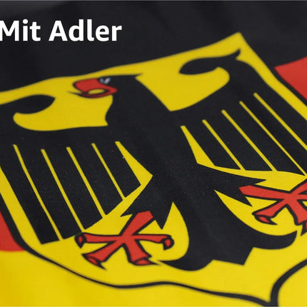 Deutschland Flagge EM 2024 Fahne - Fanartikel - strapahrzierfähiges Polyester & Metallösen