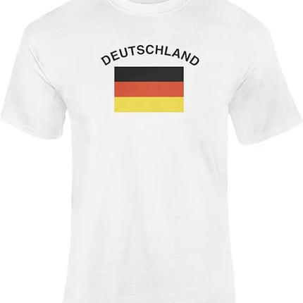 Deutschland Trikot EM 2024 weiß - T-Shirt Herren & Damen -  Germany Fußball - Fanartikel Europameisterschaft