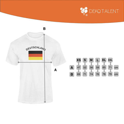 Deutschland Trikot EM 2024 weiß - T-Shirt Herren & Damen -  Germany Fußball - Fanartikel Europameisterschaft