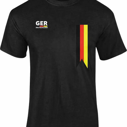 Deutschland Trikot schwarz WM 2026 - T-Shirt Herren & Damen - Weltmeisterschaft Shirt mit Flagge